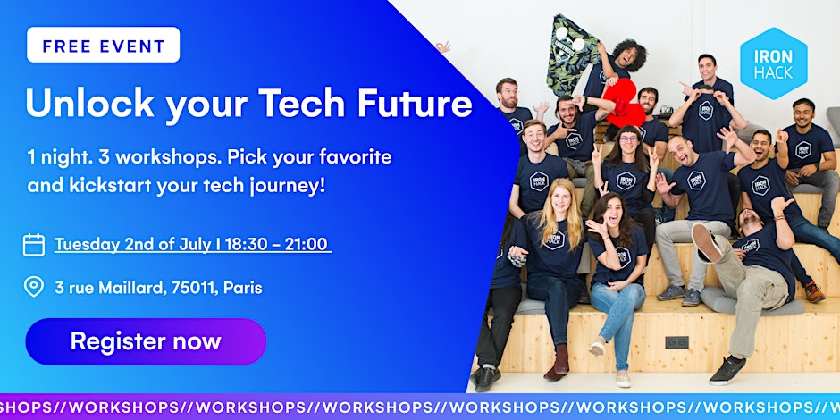 Plonge dans l’avenir de la tech avec Ironhack : soirée découverte à Paris