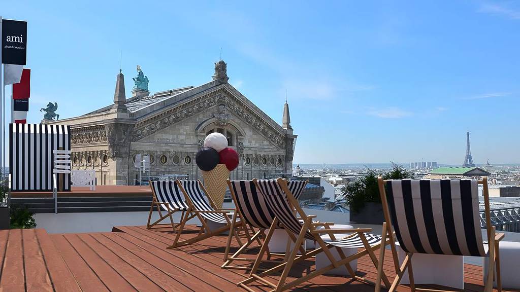 AMI Paris transforme les toits de Paris en une plage de luxe : Irrévérence au sommet !