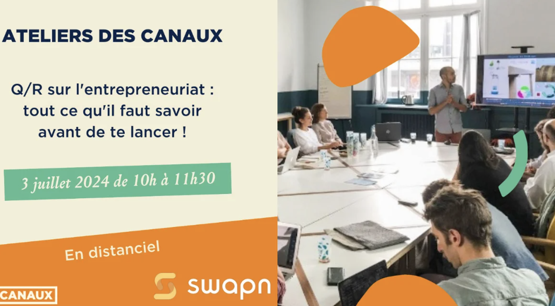 Atelier en distanciel – Entrepreneuriat : la clef pour réussir ton projet