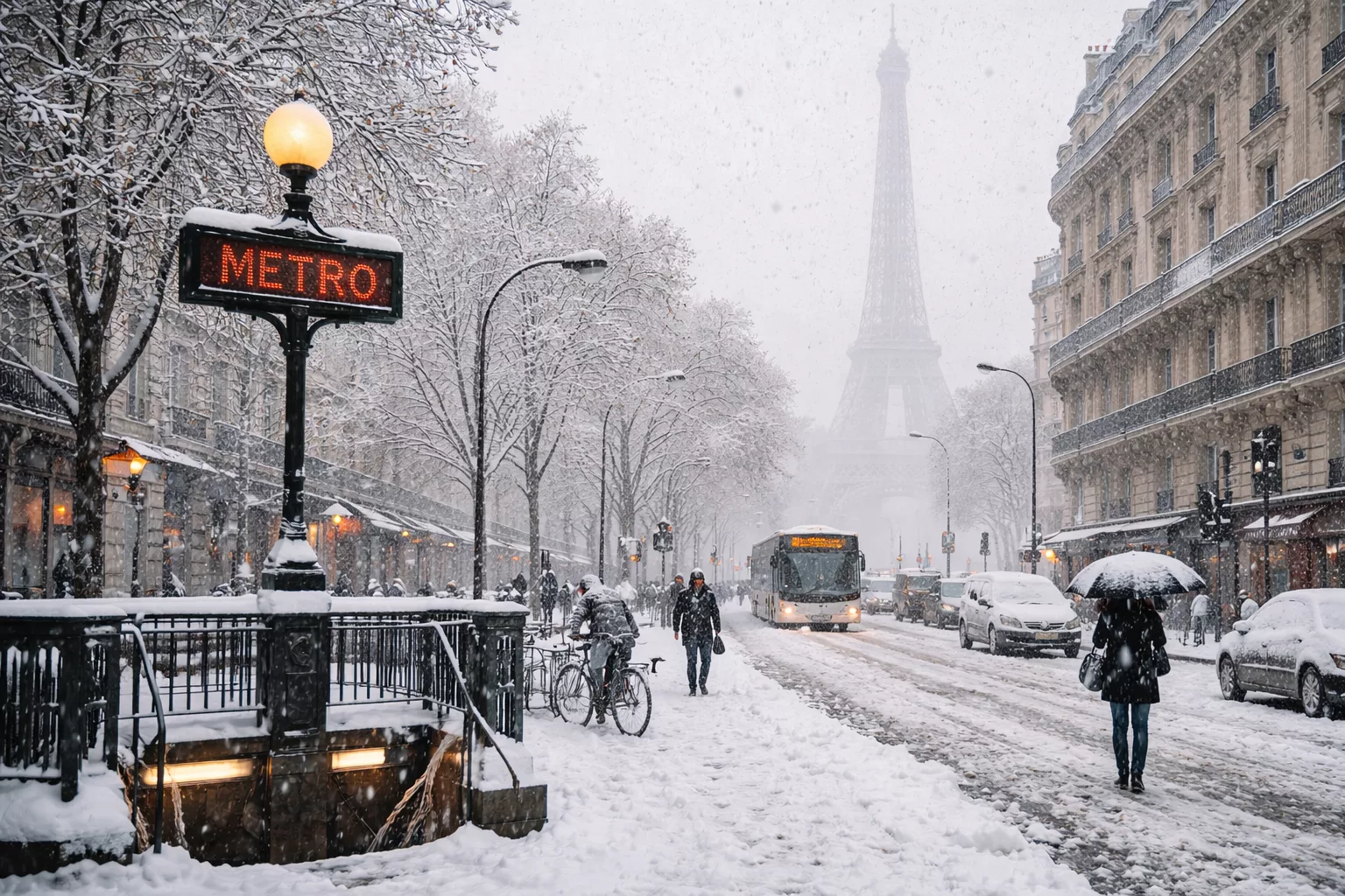 Neige et météo : Paris face au retour du froid hivernal